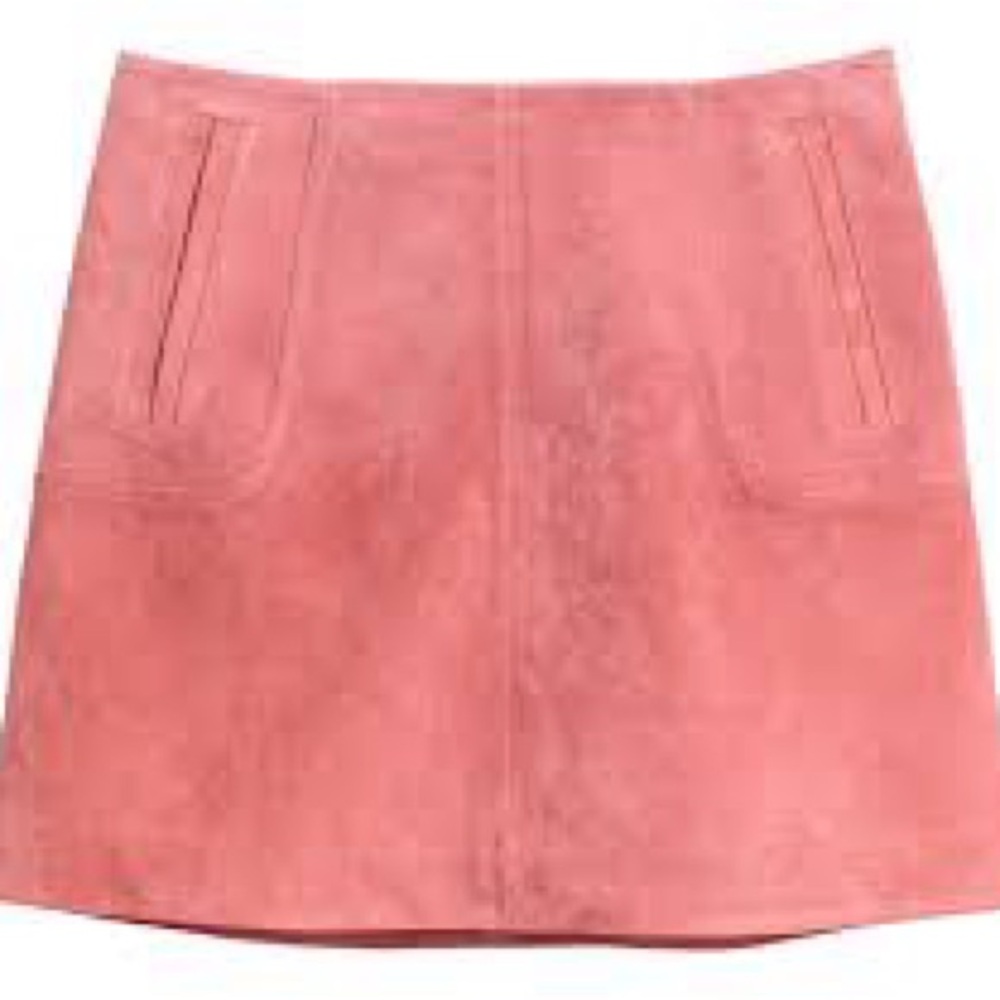 H&M NWT Pink Suede Mini Skirt